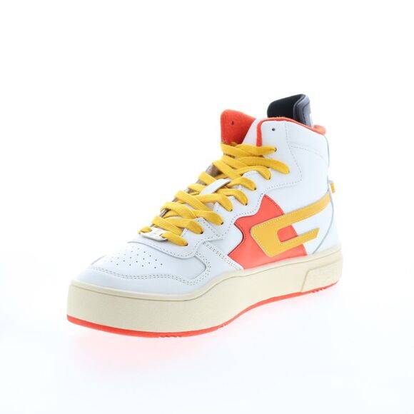 Diesel Mens S-Ukiyo Mid White Shoes (NWT) - Picture 4 of 7